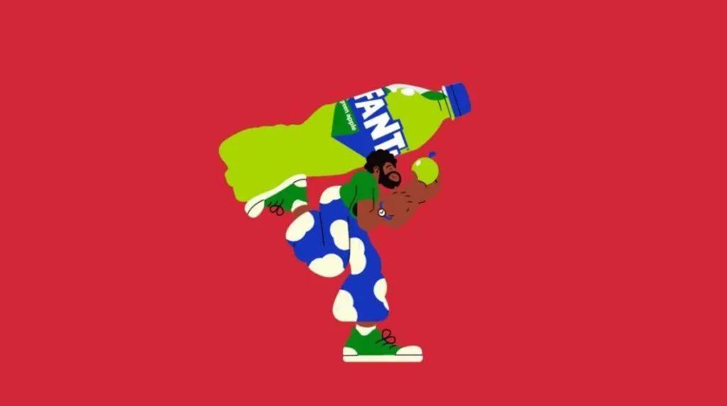 ilustración rebranding refresco