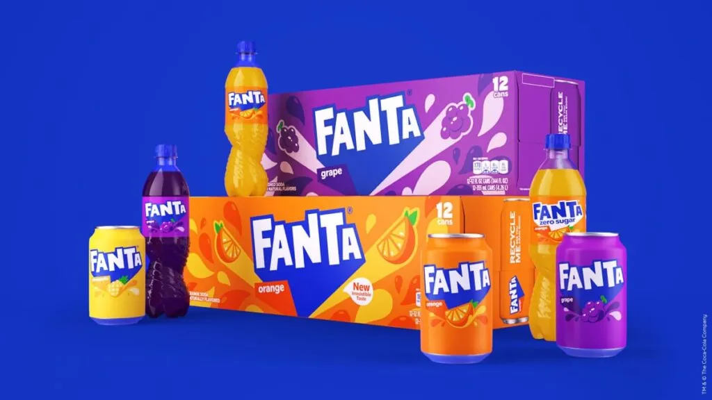 Logo de Fanta 2023 rebranding